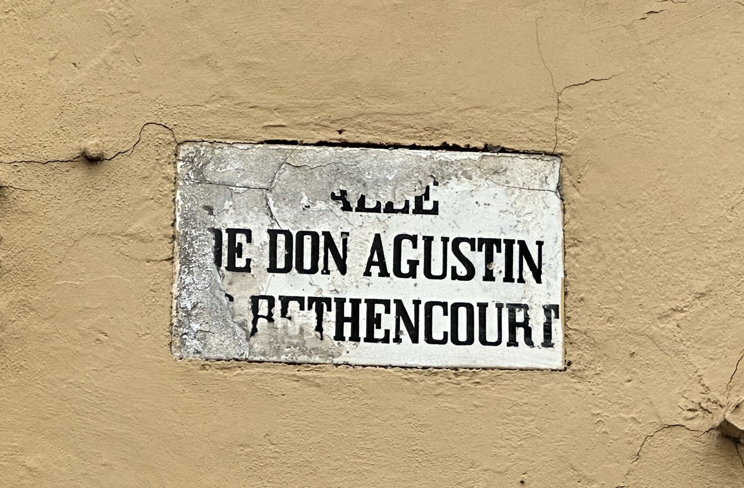 Calle de Don Agustín de Bethencourt
